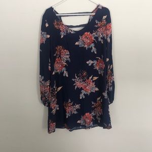 Navy Xhilaration Summer Dress